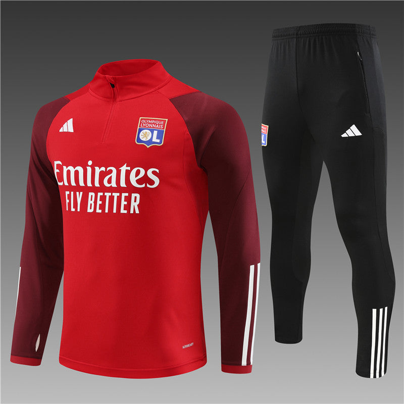 Olympique Lyonnais - Survêtement 1/2 Zip